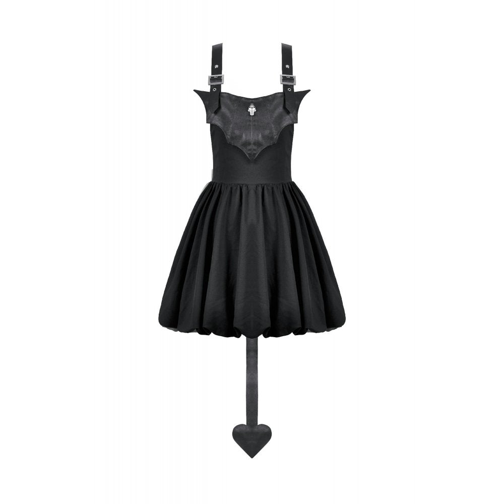 Dark in Love Dress Lilith Bat Harness Bubble UK 8-22 - QHA UK