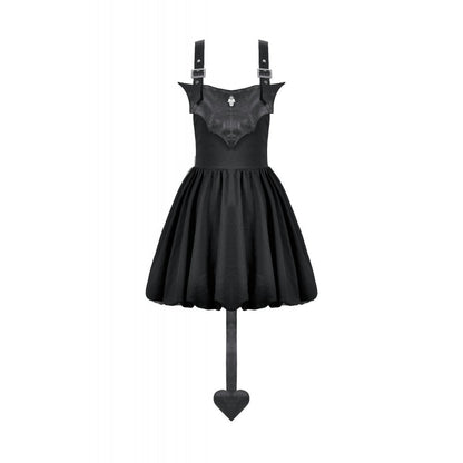 Dark in Love Dress Lilith Bat Harness Bubble UK 8-22 - QHA UK