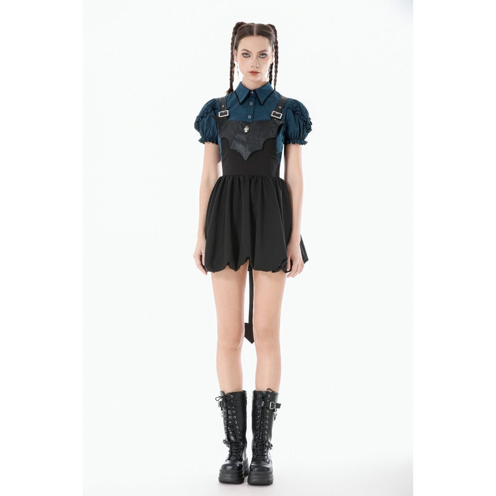Dark in Love Dress Lilith Bat Harness Bubble UK 8-22 - QHA UK