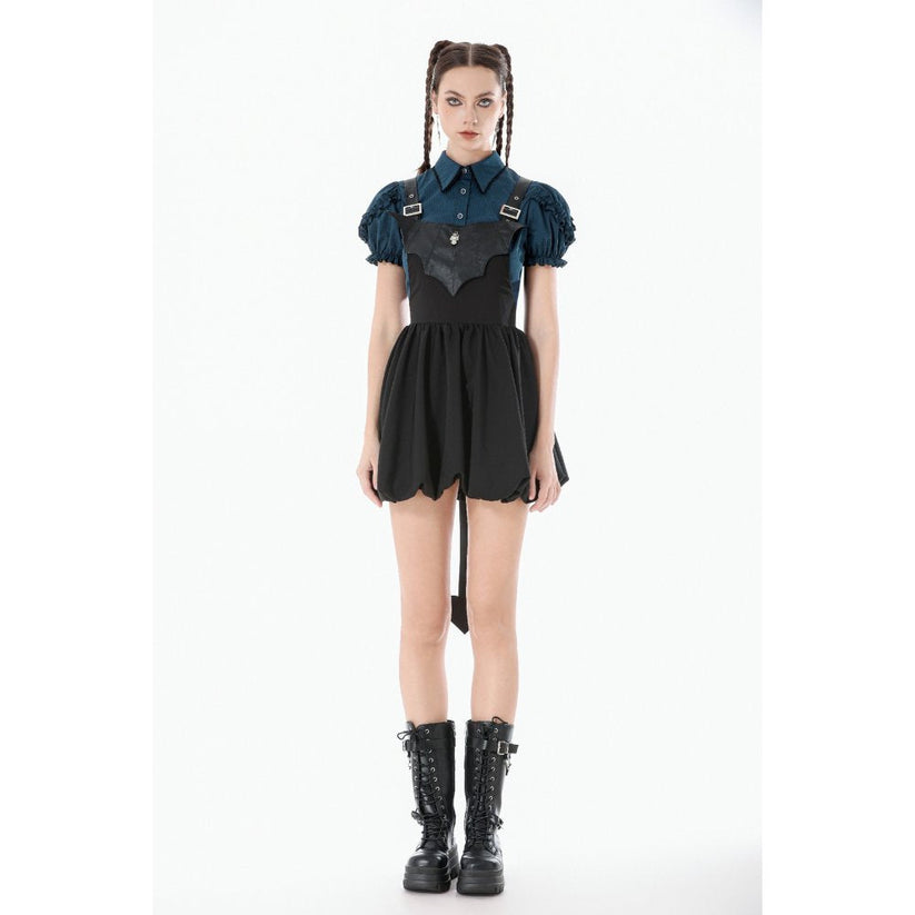 Dark in Love Dress Lilith Bat Harness Bubble UK 8-22 - QHA UK