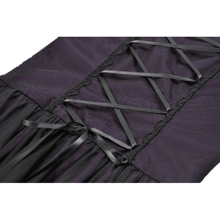 Dark in Love Gothic Maxi Dress Lilith Bell Sleeve UK 8-22 - Sleeve Detail - QHA UK
