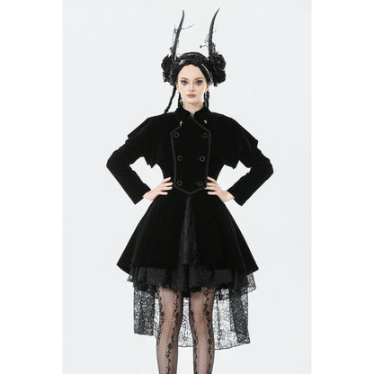 Dark in Love Coat Lilith Officer Velvet UK 8-18 - QHA UK