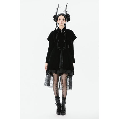 Dark in Love Coat Lilith Officer Velvet UK 8-18 - QHA UK