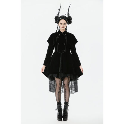 Dark in Love Coat Lilith Officer Velvet UK 8-18 - QHA UK
