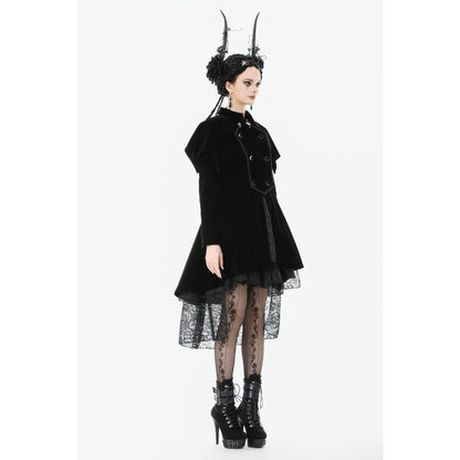 Dark in Love Coat Lilith Officer Velvet UK 8-18 - QHA UK