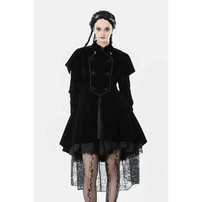 Dark in Love Coat Lilith Officer Velvet UK 8-18 - QHA UK