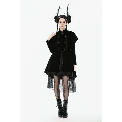 Dark in Love Coat Lilith Officer Velvet UK 8-18 - QHA UK