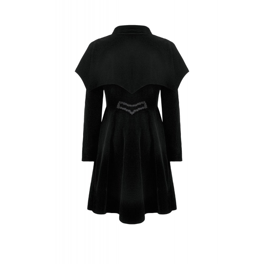 Dark in Love Coat Lilith Officer Velvet UK 8-18 - QHA UK