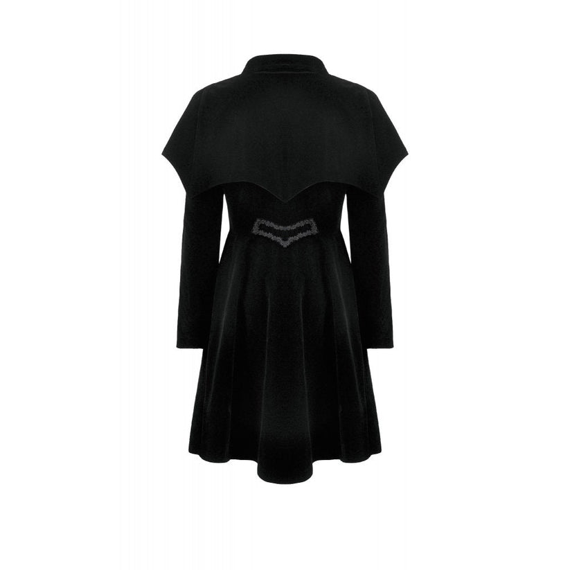 Dark in Love Coat Lilith Officer Velvet UK 8-18 - QHA UK