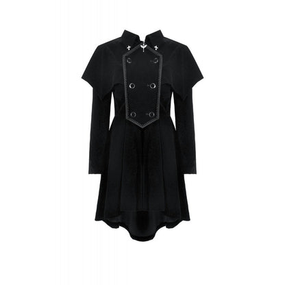 Dark in Love Coat Lilith Officer Velvet UK 8-18 - QHA UK