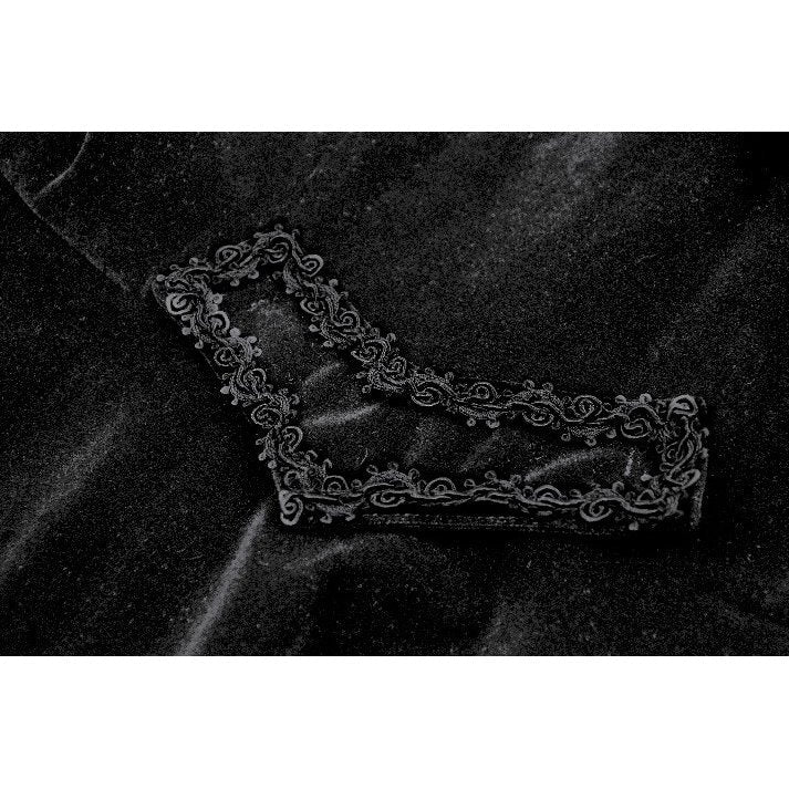 Dark in Love Coat Lilith Officer Velvet UK 8-18 - QHA UK