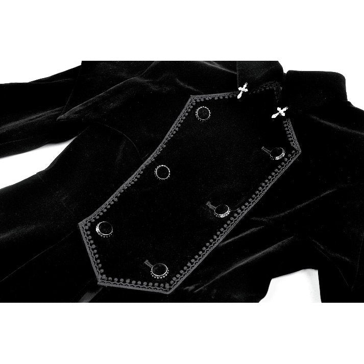 Dark in Love Coat Lilith Officer Velvet UK 8-18 - QHA UK