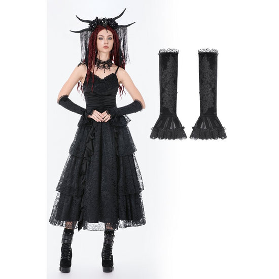 Dark in Love Victorian Arm Warmers Lillian Lace - QHA UK