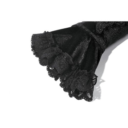 Dark in Love Victorian Arm Warmers Lillian Lace - Sleeve Detail - QHA UK