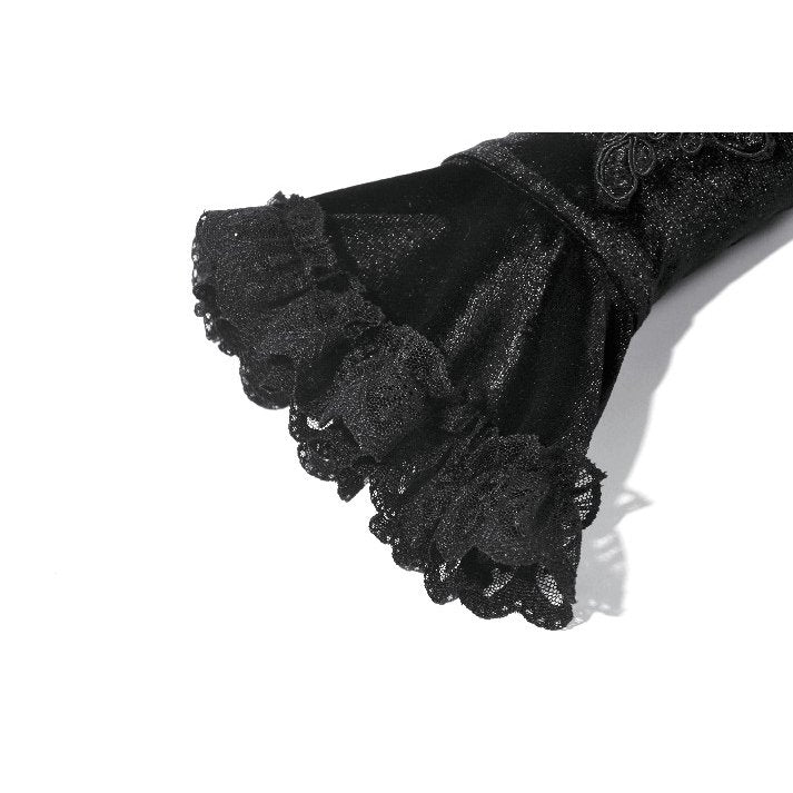 Dark in Love Victorian Arm Warmers Lillian Lace - Sleeve Detail - QHA UK