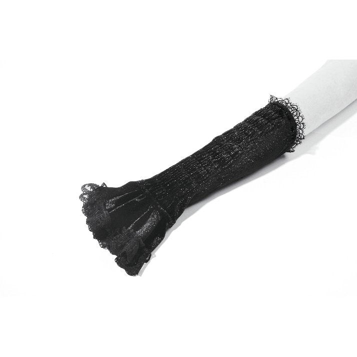 Dark in Love Victorian Arm Warmers Lillian Lace - Sleeve Detail - QHA UK