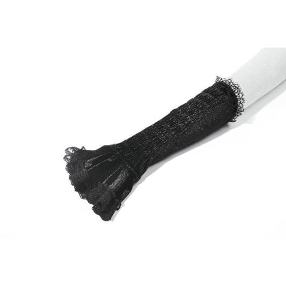 Dark in Love Victorian Arm Warmers Lillian Lace - Sleeve Detail - QHA UK