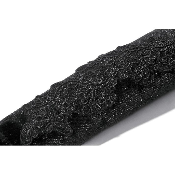 Dark in Love Victorian Arm Warmers Lillian Lace - Sleeve Detail - QHA UK