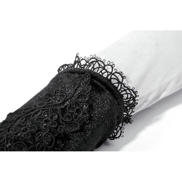 Dark in Love Victorian Arm Warmers Lillian Lace - Sleeve Detail - QHA UK