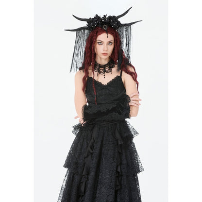 Dark in Love Victorian Arm Warmers Lillian Lace - Sleeve Detail - QHA UK