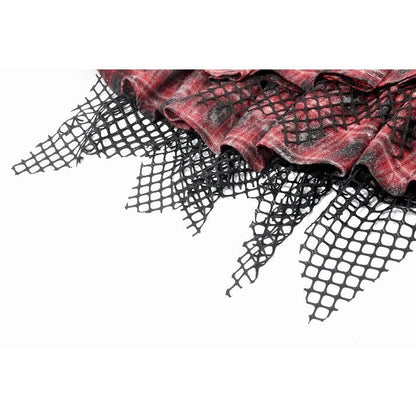 Dark in Love Layered Skirt Linnea Plaid Mesh UK 8-18 - QHA UK