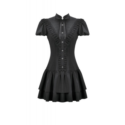 Dark in Love Lolita Dress Bow-Trim Lace UK 8-18 - QHA UK