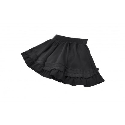 Dark in Love Lolita Mini Skirt Inspired Ruffled Black UK 8-22 - QHA UK