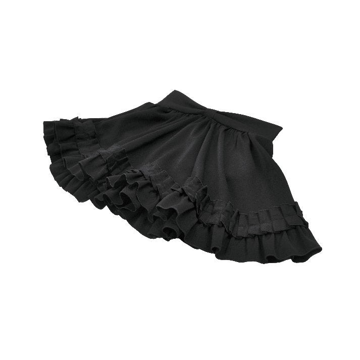 Dark in Love Lolita Mini Skirt Inspired Ruffled Black UK 8-22 - QHA UK