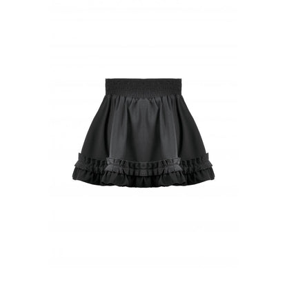 Dark in Love Lolita Mini Skirt Inspired Ruffled Black UK 8-22 - QHA UK