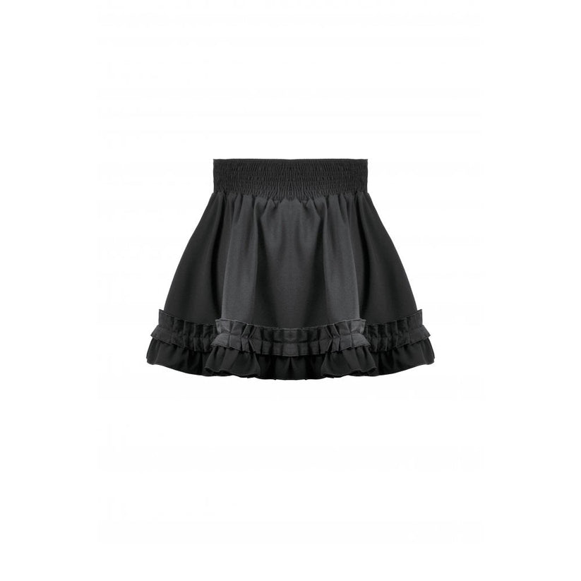 Dark in Love Lolita Mini Skirt Inspired Ruffled Black UK 8-22 - QHA UK