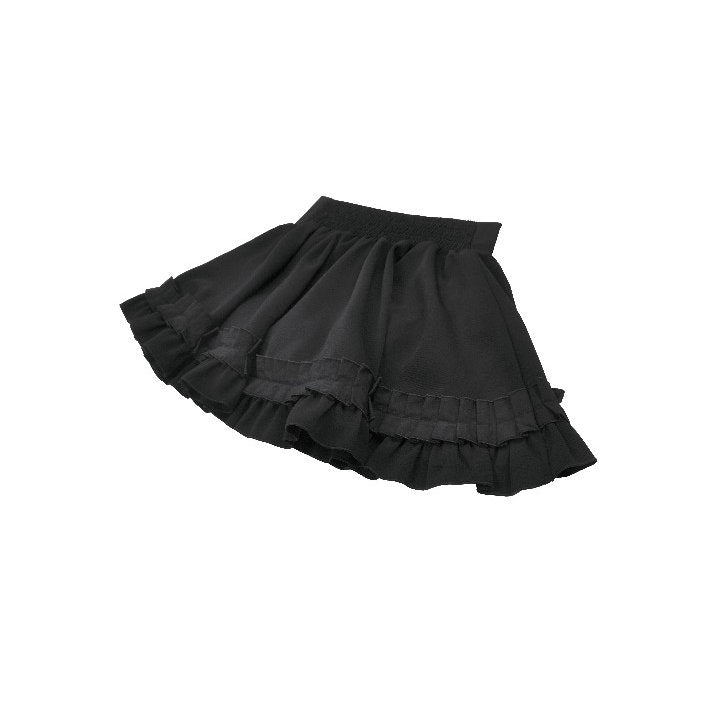 Dark in Love Lolita Mini Skirt Inspired Ruffled Black UK 8-22 - QHA UK