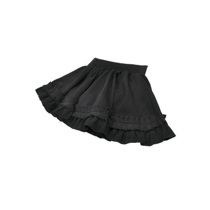 Dark in Love Lolita Mini Skirt Inspired Ruffled Black UK 8-22 - QHA UK