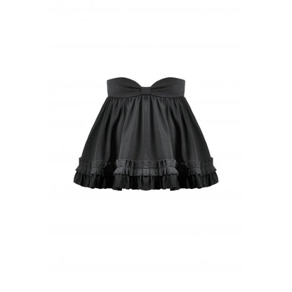 Dark in Love Lolita Mini Skirt Inspired Ruffled Black UK 8-22 - QHA UK
