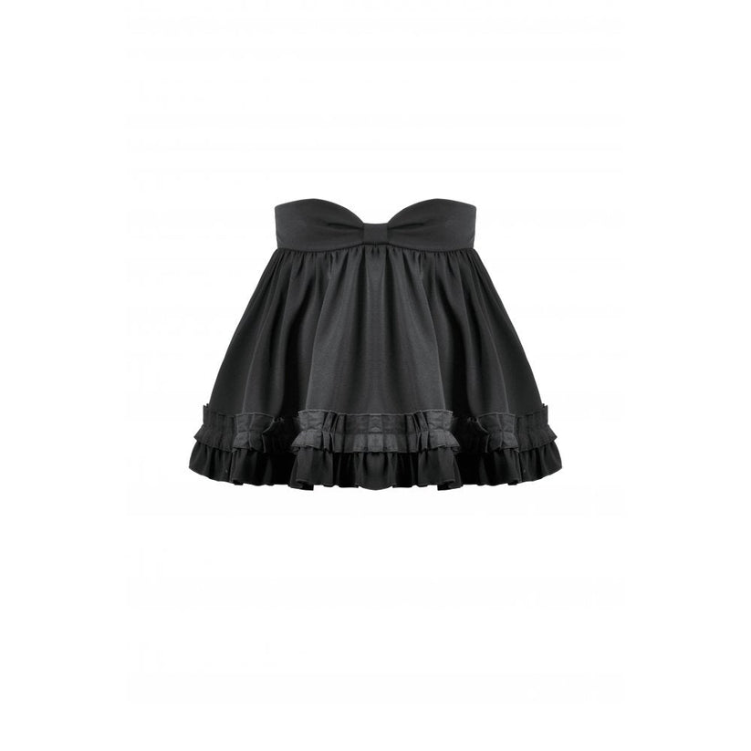 Dark in Love Lolita Mini Skirt Inspired Ruffled Black UK 8-22 - QHA UK