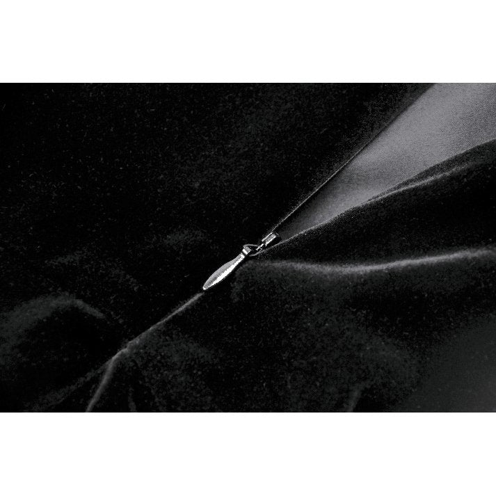 Dark In Love Lux Black Velvet Horn Embroidery Maxi Dress | QHA UK - QHA UK