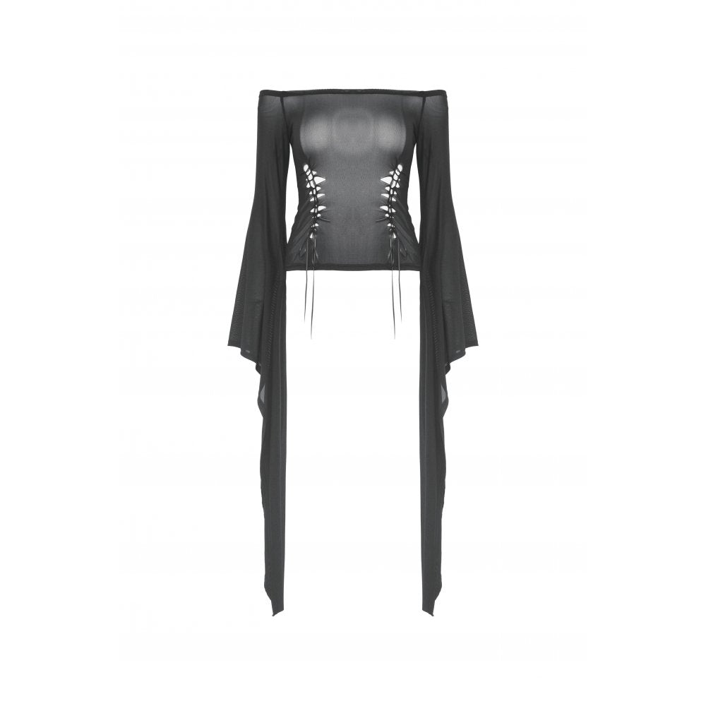 Dark in Love Top Mara Long Sleeve UK 6-18 - Front View - QHA UK