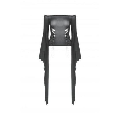 Dark in Love Top Mara Long Sleeve UK 6-18 - Front View - QHA UK