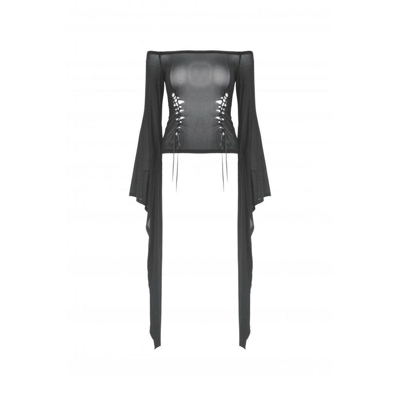 Dark in Love Top Mara Long Sleeve UK 6-18 - Front View - QHA UK