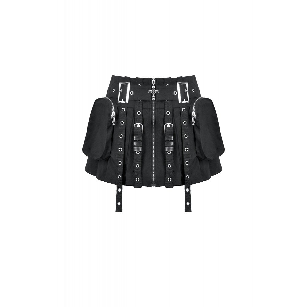 Dark in Love Punk Skirt Metal UK 8-20 - QHA UK