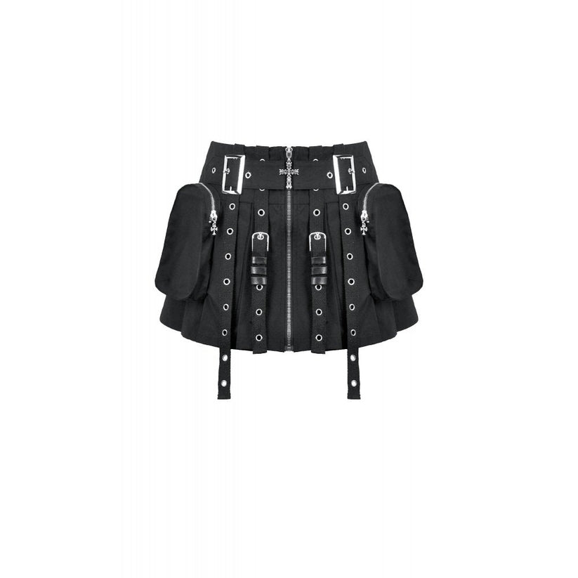 Dark in Love Punk Skirt Metal UK 8-20 - QHA UK