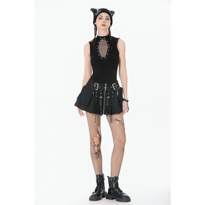 Dark in Love Punk Skirt Metal UK 8-20 - QHA UK