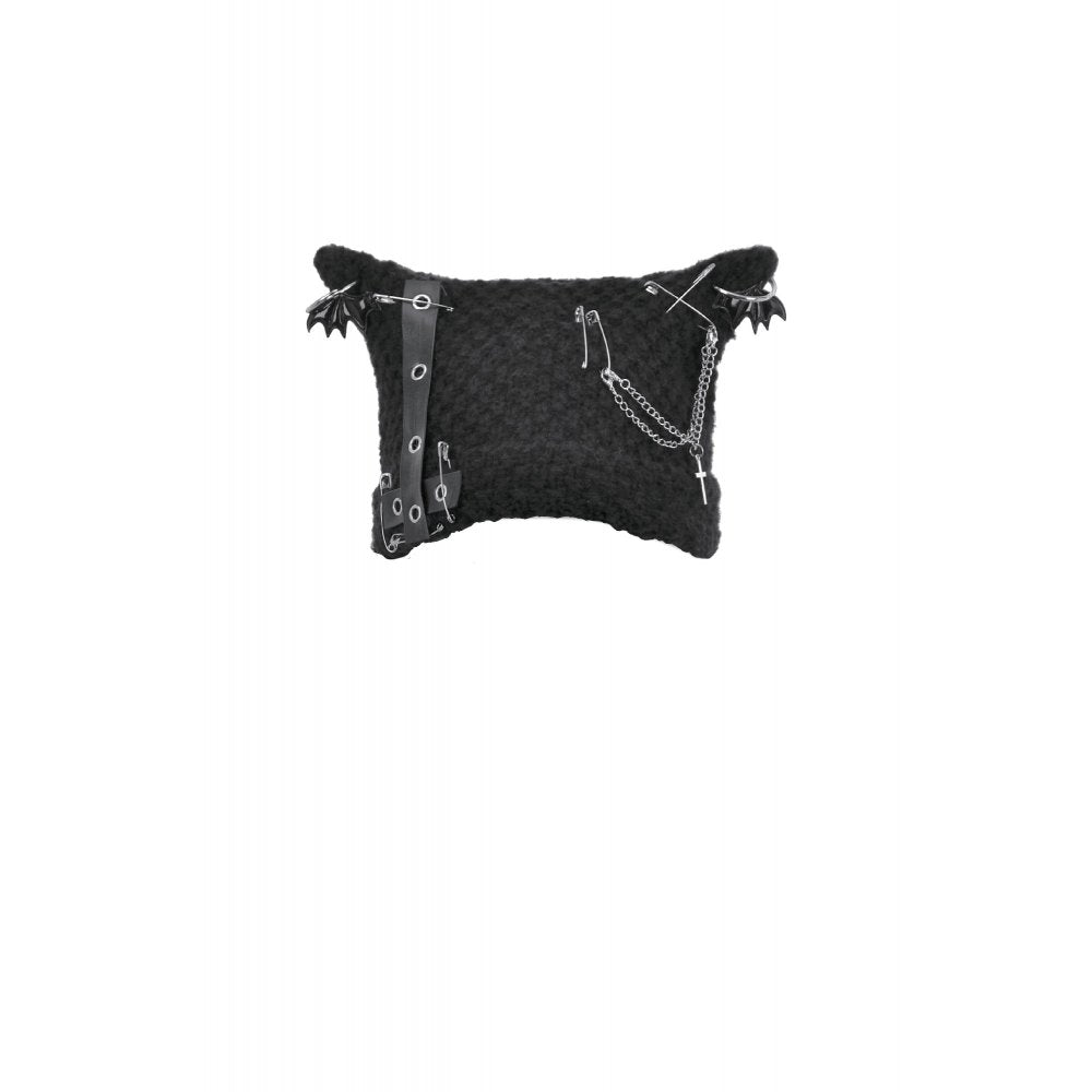 Dark in Love Punk Beanie Mina Metal Knit Hat - QHA UK