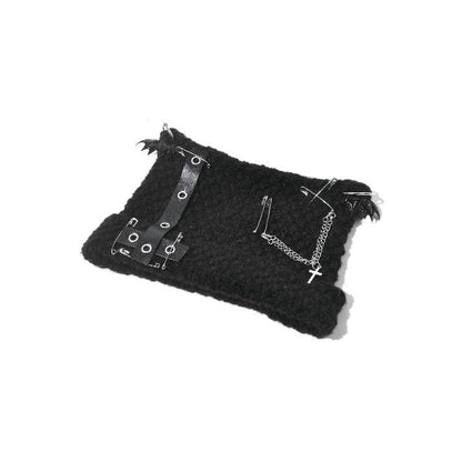 Dark in Love Punk Beanie Mina Metal Knit Hat - QHA UK