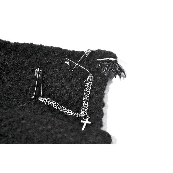 Dark in Love Punk Beanie Mina Metal Knit Hat - QHA UK