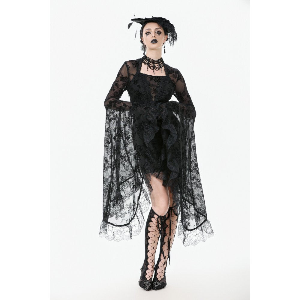 Dark in Love Dress Minerva Bell Sleeve Lace UK 8-22 - Sleeve Detail - QHA UK