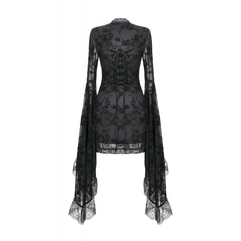 Dark in Love Dress Minerva Bell Sleeve Lace UK 8-22 - Sleeve Detail - QHA UK