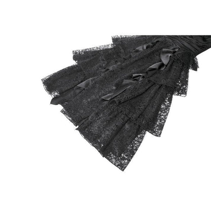 Dark in Love Gothic Dress Minerva Satin Lace UK 8-18 - QHA UK