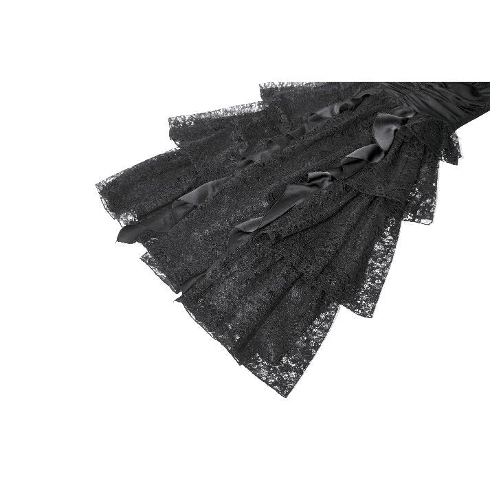 Dark in Love Gothic Dress Minerva Satin Lace UK 8-18 - QHA UK