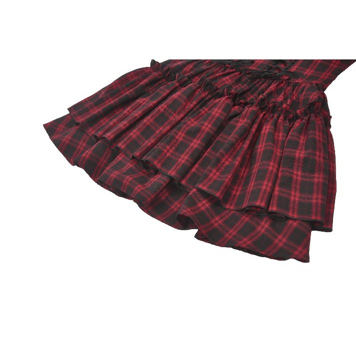 Dark in Love Dress Morrigan Tartan Lace-Up UK 8-22 - QHA UK