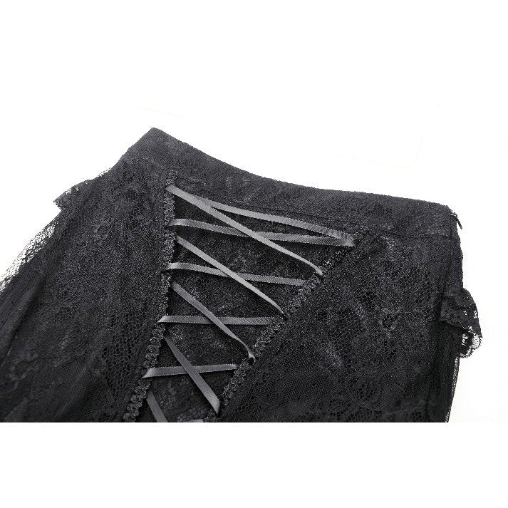 Dark in Love Gothic Skirt Nevaeh Lace and Mesh Mermaid UK 8-18 - QHA UK